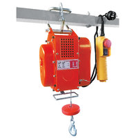 Electric rope hoist HH600D with pulley max pulling force 300/600KG 18 Meter rope